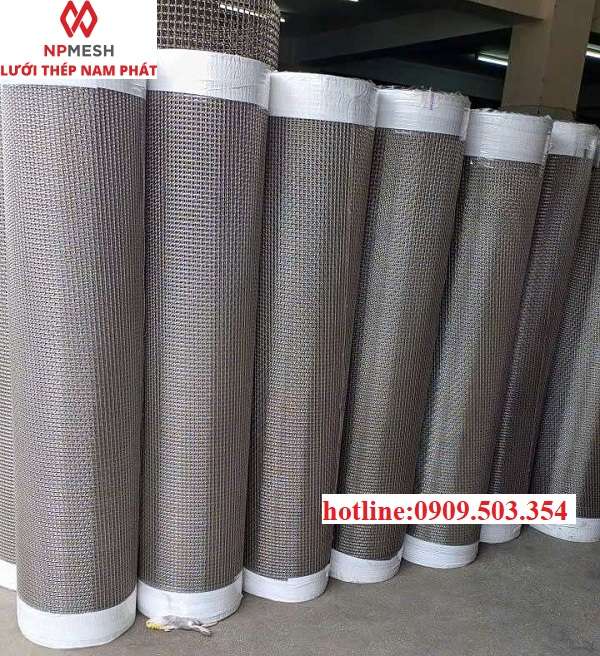 Cuộn lưới inox đan 304 và 316 dùng trong công nghiệp, chống gỉ sét, bền và dễ gia công